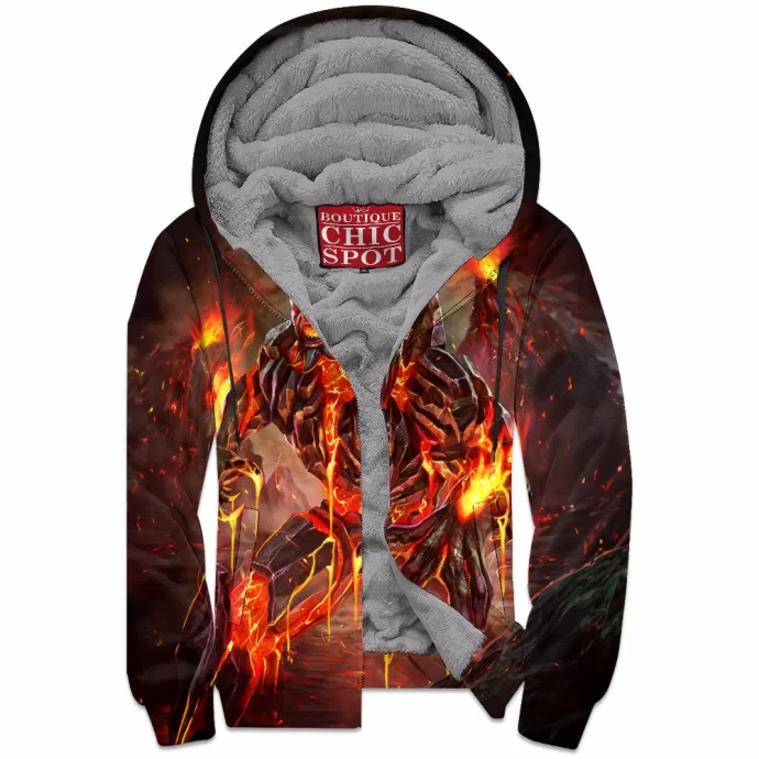 Volcanic Smite Zip Fleece Hoodie