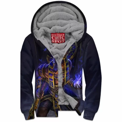 Anubis Zip-Fleece-Hoodie, Fantasy Zip-Fleece-Hoodie