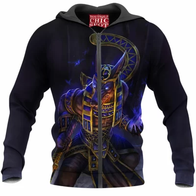 Anubis Zip-Hoodie, Fantasy Zip-Hoodie