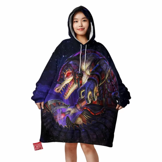 Crocodile Smite Blanket Hoodie