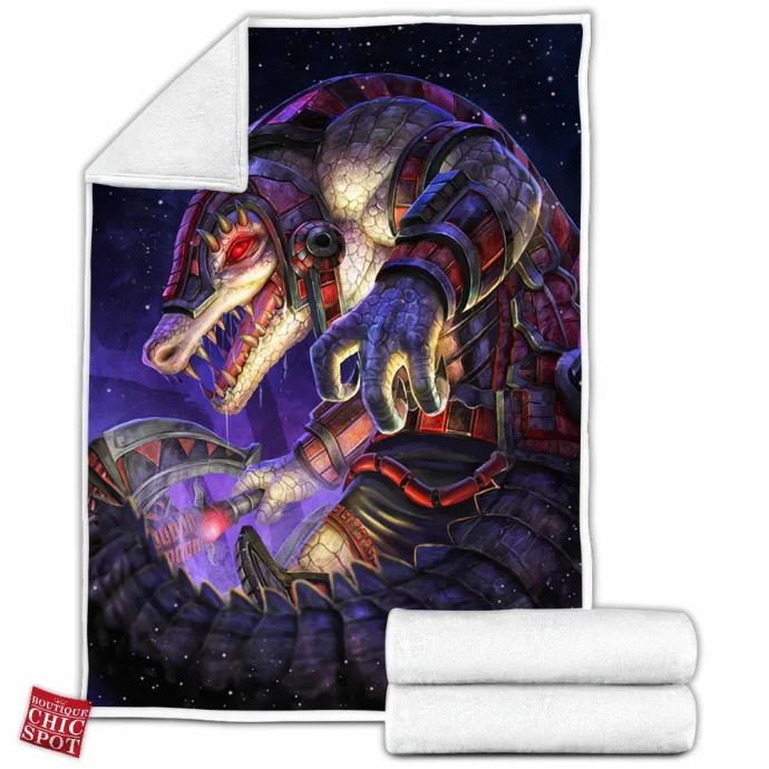 Crocodile Smite Fleece Blanket