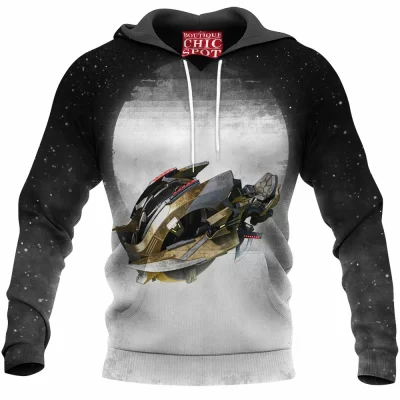 Terror Chopper Hoodie, Sci-Fi Hoodie, Spaceship Hoodie