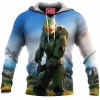 Game Fleece-Hoodie, Halo Fleece-Hoodie, Master Chief Fleece-Hoodie