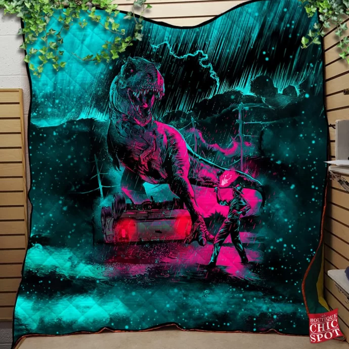 T-Rex Quilt Blanket