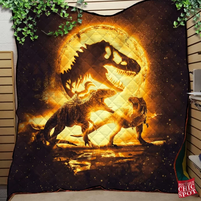 Jurassic World Quilt Blanket