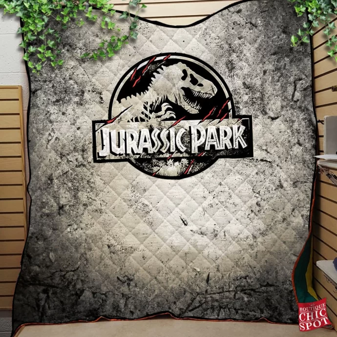 Jurassic Park Quilt Blanket