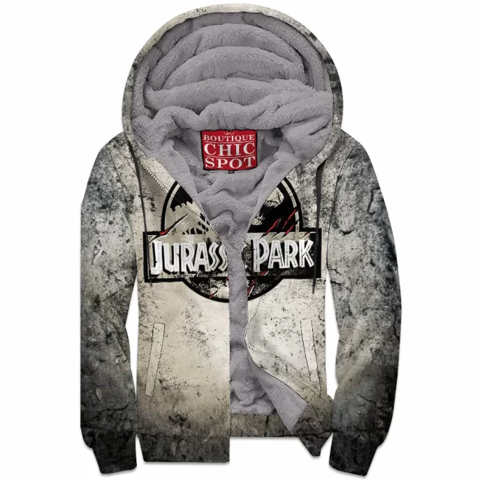 Jurassic Park Zip Fleece Hoodie