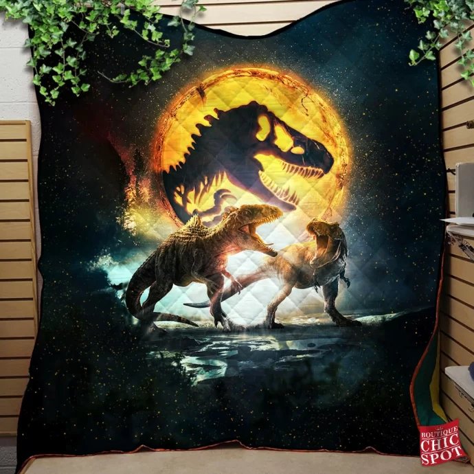 Jurassic Park Quilt Blanket