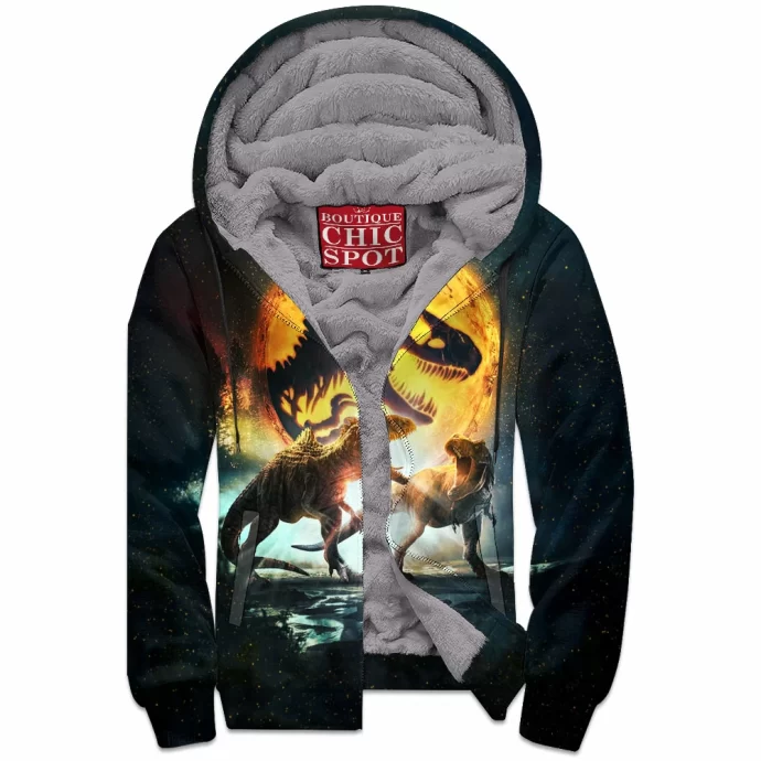 Jurassic Park Zip Fleece Hoodie