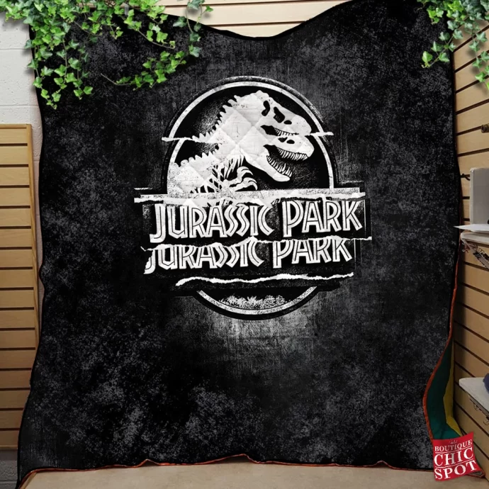 Jurassic Park Quilt Blanket