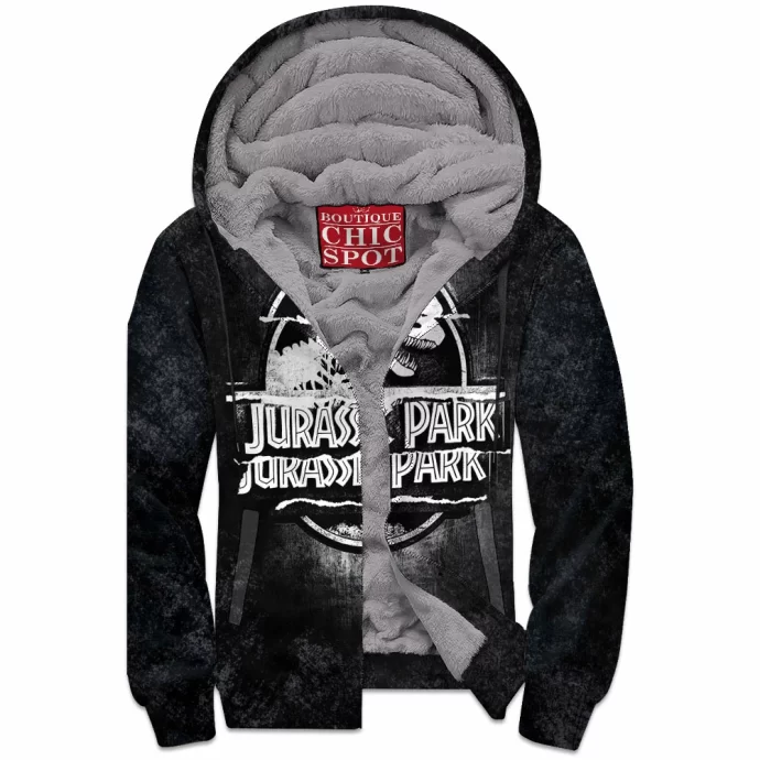 Jurassic Park Zip Fleece Hoodie