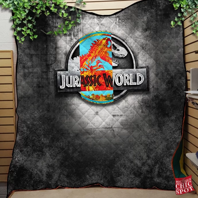 Jurassic Park Quilt Blanket