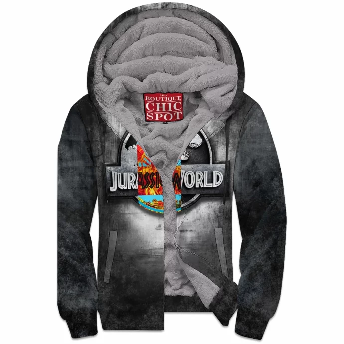 Jurassic Park Zip Fleece Hoodie