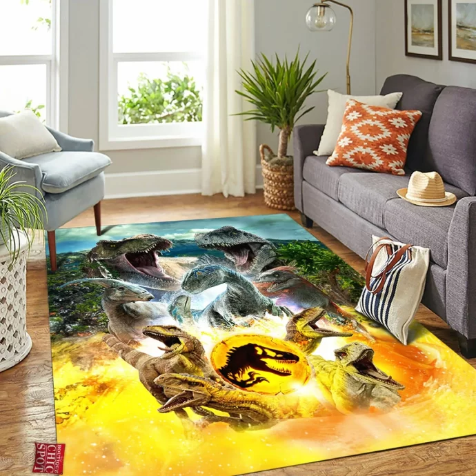 Jurassic Park Rectangle Rug