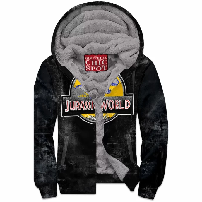 Jurassic Park Zip Fleece Hoodie