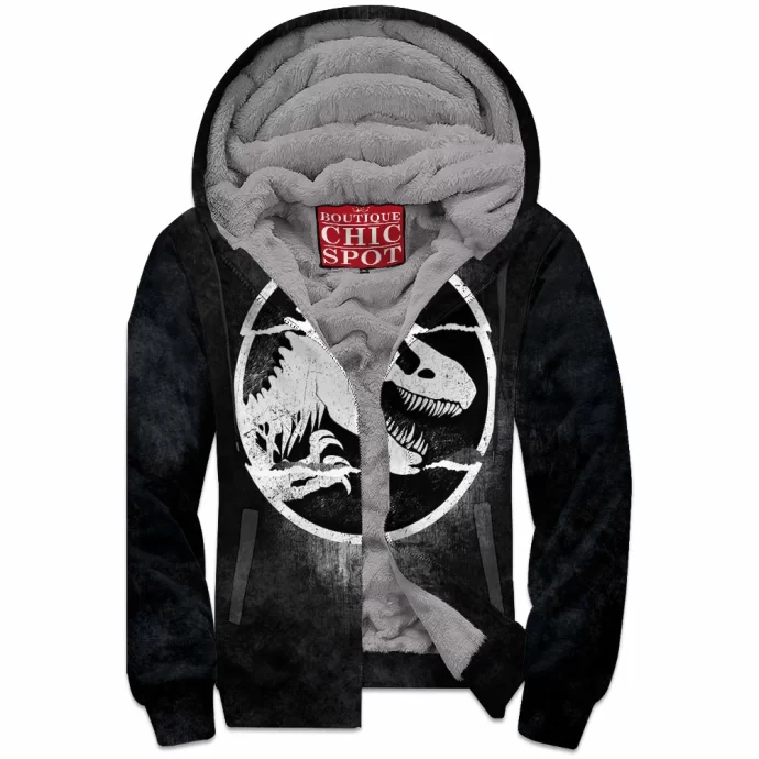 Jurassic Park Zip Fleece Hoodie