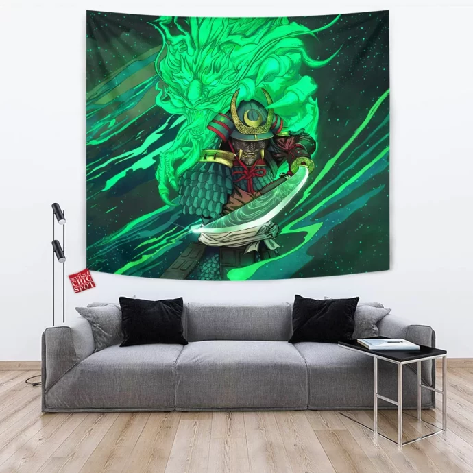 Ghostly Samurai Tapestry