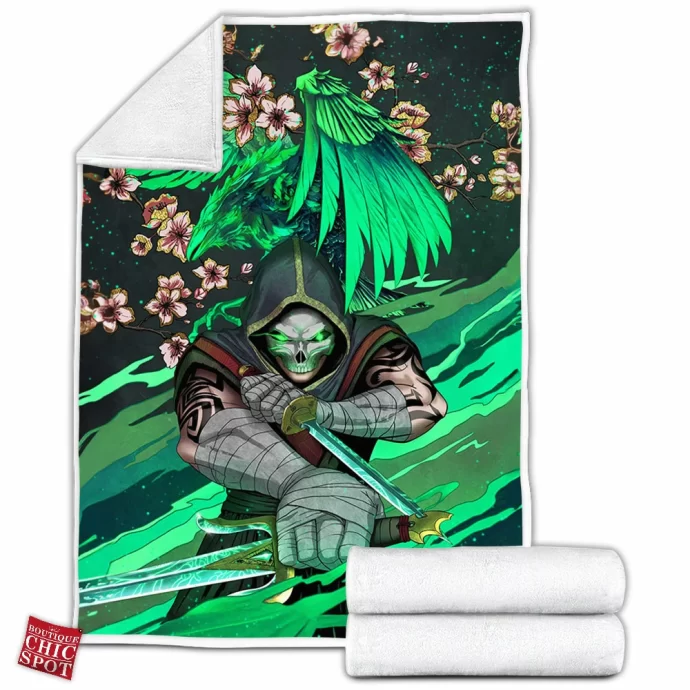 Ghostly Ninja Fleece Blanket