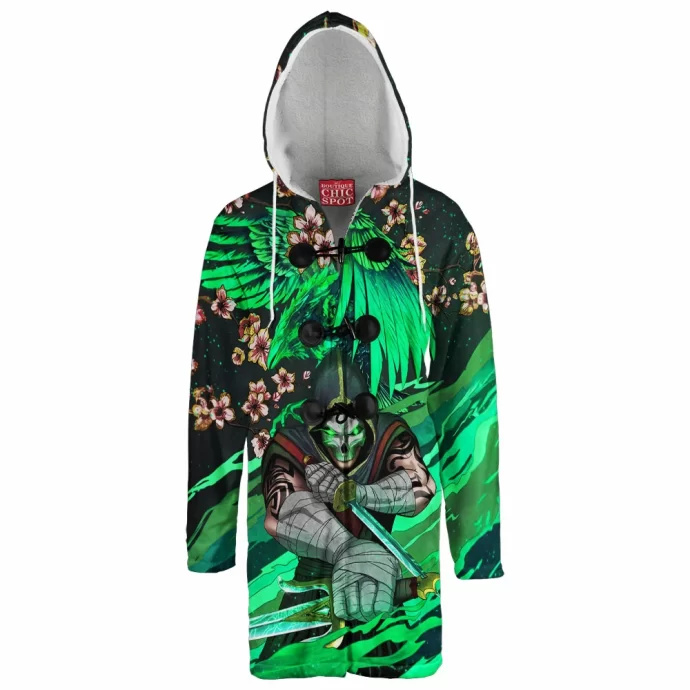 Ghostly Ninja Hooded Cloak Coat