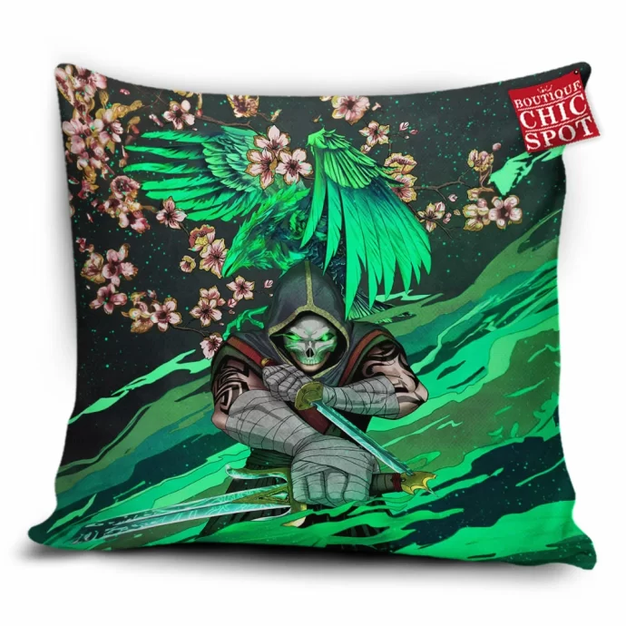 Ghostly Ninja Pillow Cover