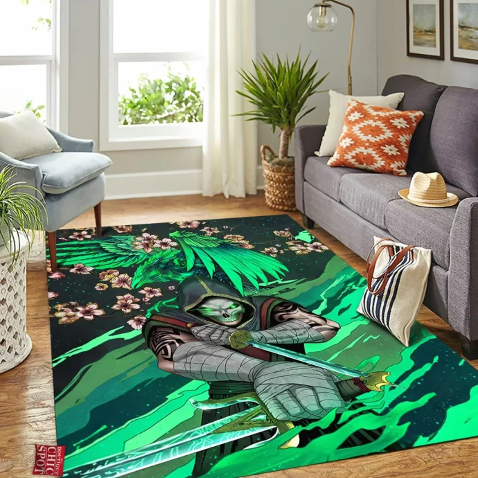 Ghostly Ninja Rectangle Rug