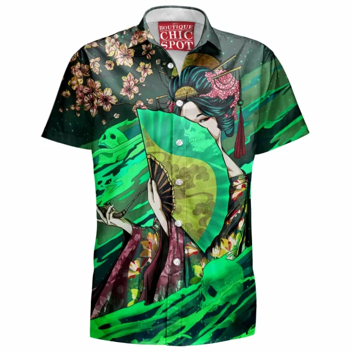 Ghostly Geisha Hawaiian Shirt