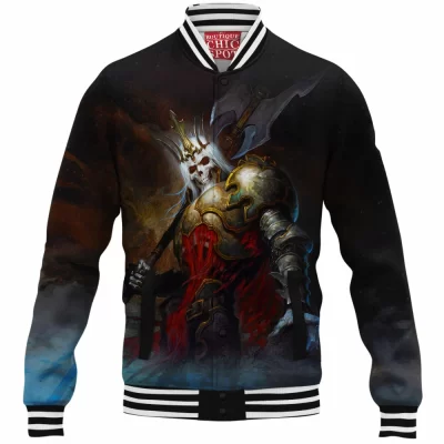 Game Baseball-Jacket, Skeleton King Baseball-Jacket, Diablo Baseball-Jacket