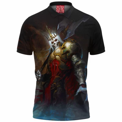 Game Polo Shirt, Skeleton King Polo Shirt, Diablo Polo Shirt
