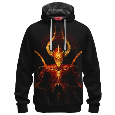 Diablo Fleece-Hoodie, Game Fleece-Hoodie, Mephisto Fleece-Hoodie
