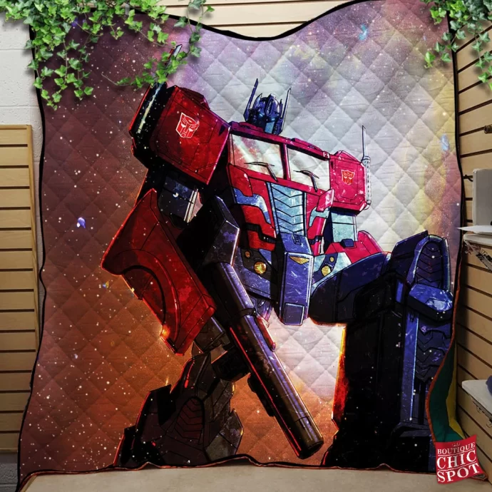 Optimus Prime Quilt Blanket