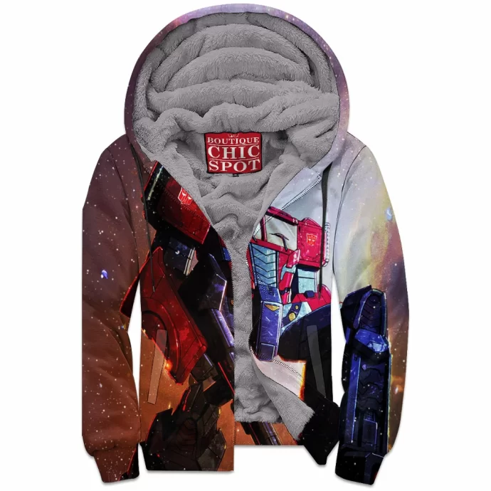 Optimus Prime Zip Fleece Hoodie