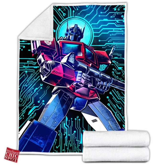 Optimus Prime Fleece Blanket