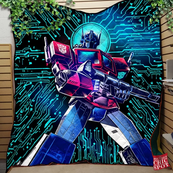 Optimus Prime Quilt Blanket