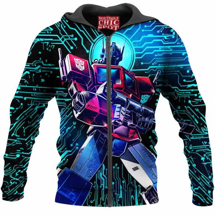 Optimus Prime Zip Hoodie