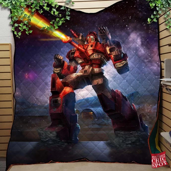 Warpath Transformers Quilt Blanket