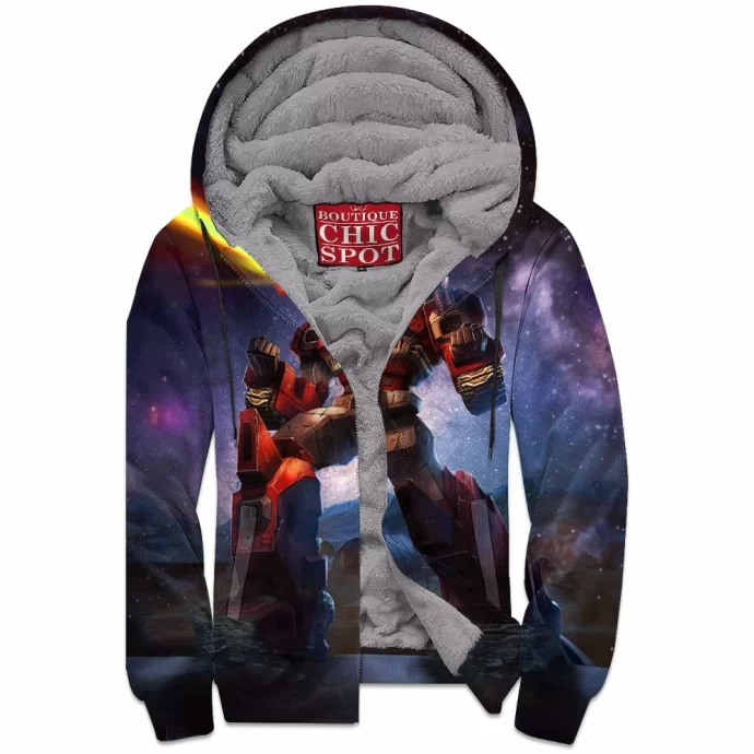 Warpath Transformers Zip Fleece Hoodie