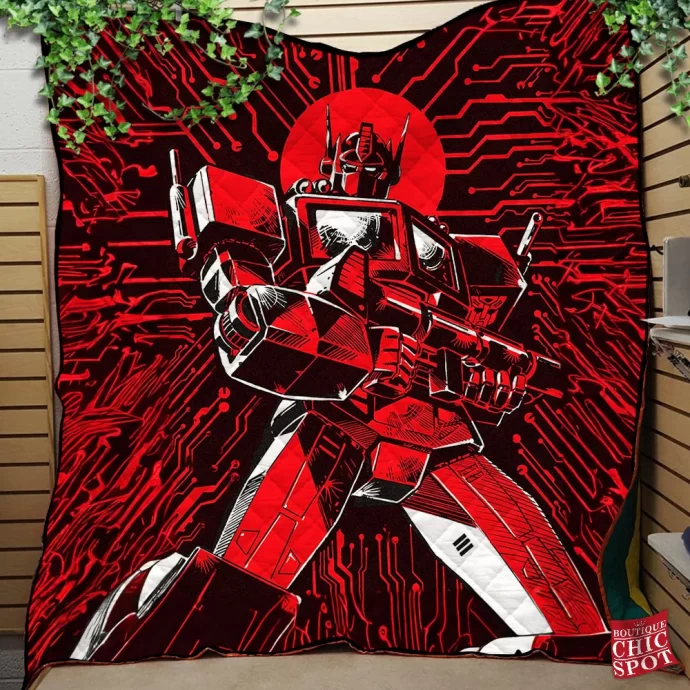 Optimus Prime Quilt Blanket