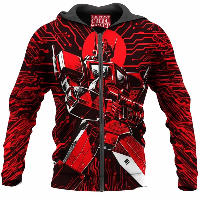 Optimus Prime Zip Hoodie