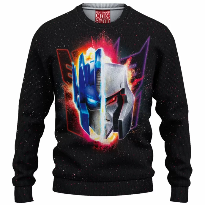 Optimus Prime Megatron Knitted Sweater