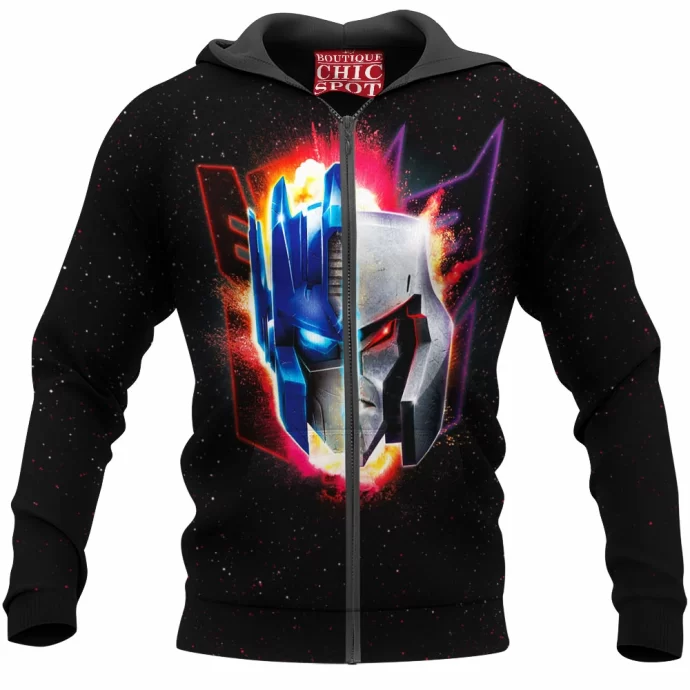 Optimus Prime Megatron Zip Hoodie