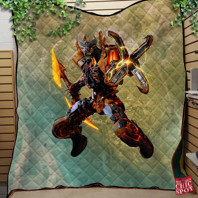 Transformers Scourge Quilt Blanket