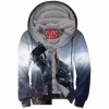 Game Zip-Fleece-Hoodie, Geralt of Rivia Zip-Fleece-Hoodie, The Witcher Zip-Fleece-Hoodie, Fantasy Zip-Fleece-Hoodie