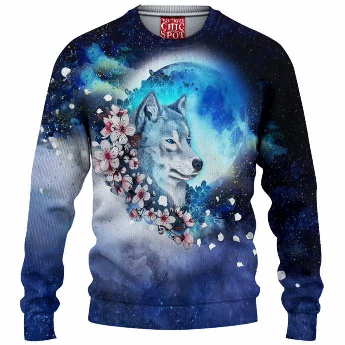 Wolf Sakura Knitted Sweater