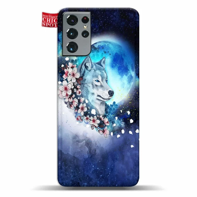 Wolf Sakura Phone Case Samsung