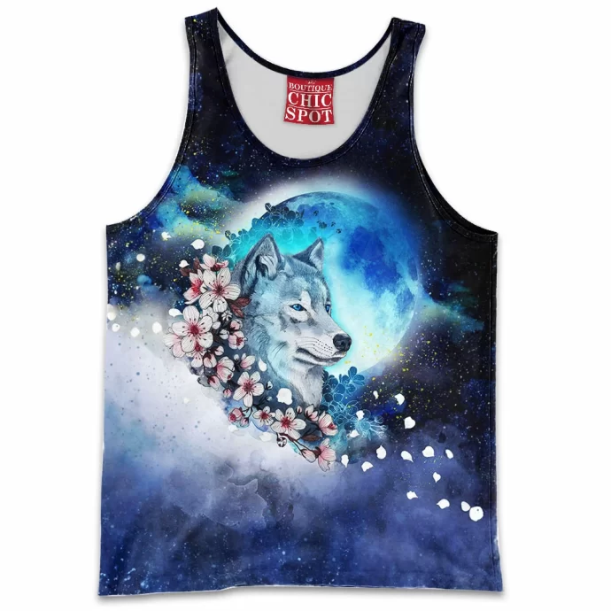 Wolf Sakura Tank Top