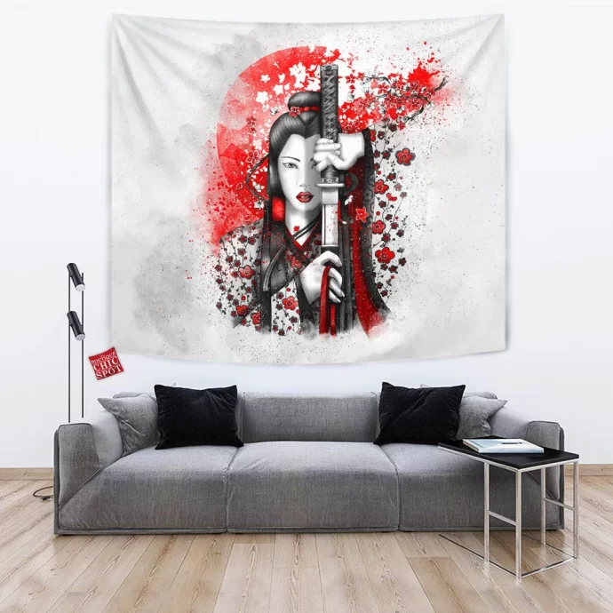 Beauty Samurai Tapestry