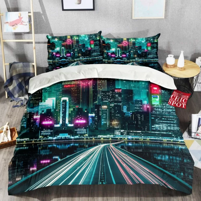 Neon City Bedding Set