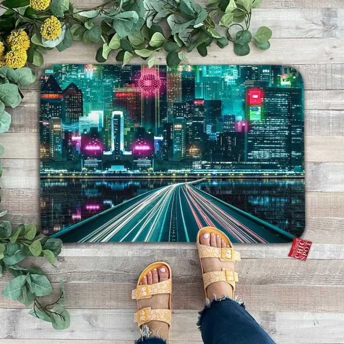 Neon City Doormat