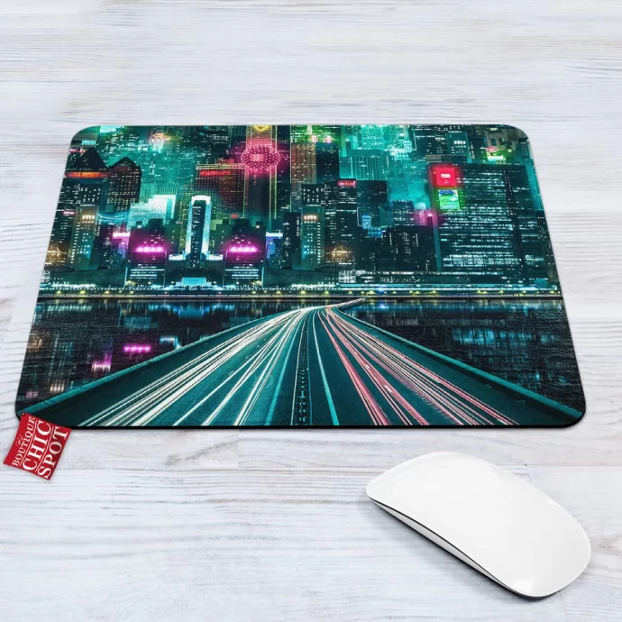 Neon City Mouse Pad