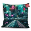 Neon City Pillow Cover